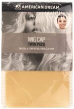 American Dream Beige Wig Cap - 2 stk