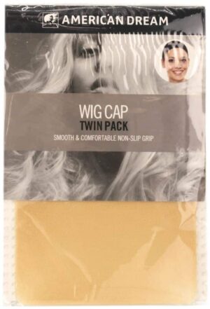 American Dream Beige Wig Cap - 2 stk