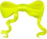 Unihair Hair Bow Barrette - Neongul